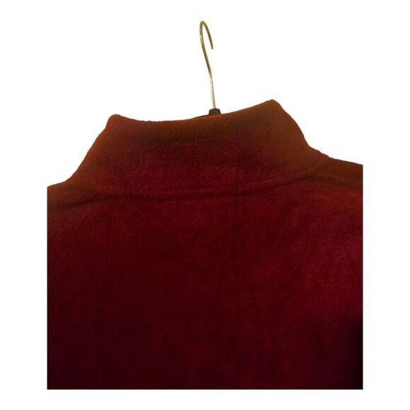 VTG 90s LAUREN RALPH LAUREN Monogram Crest Fleece 1/4 Zip Sweater - Medium - Picture 5 of 8